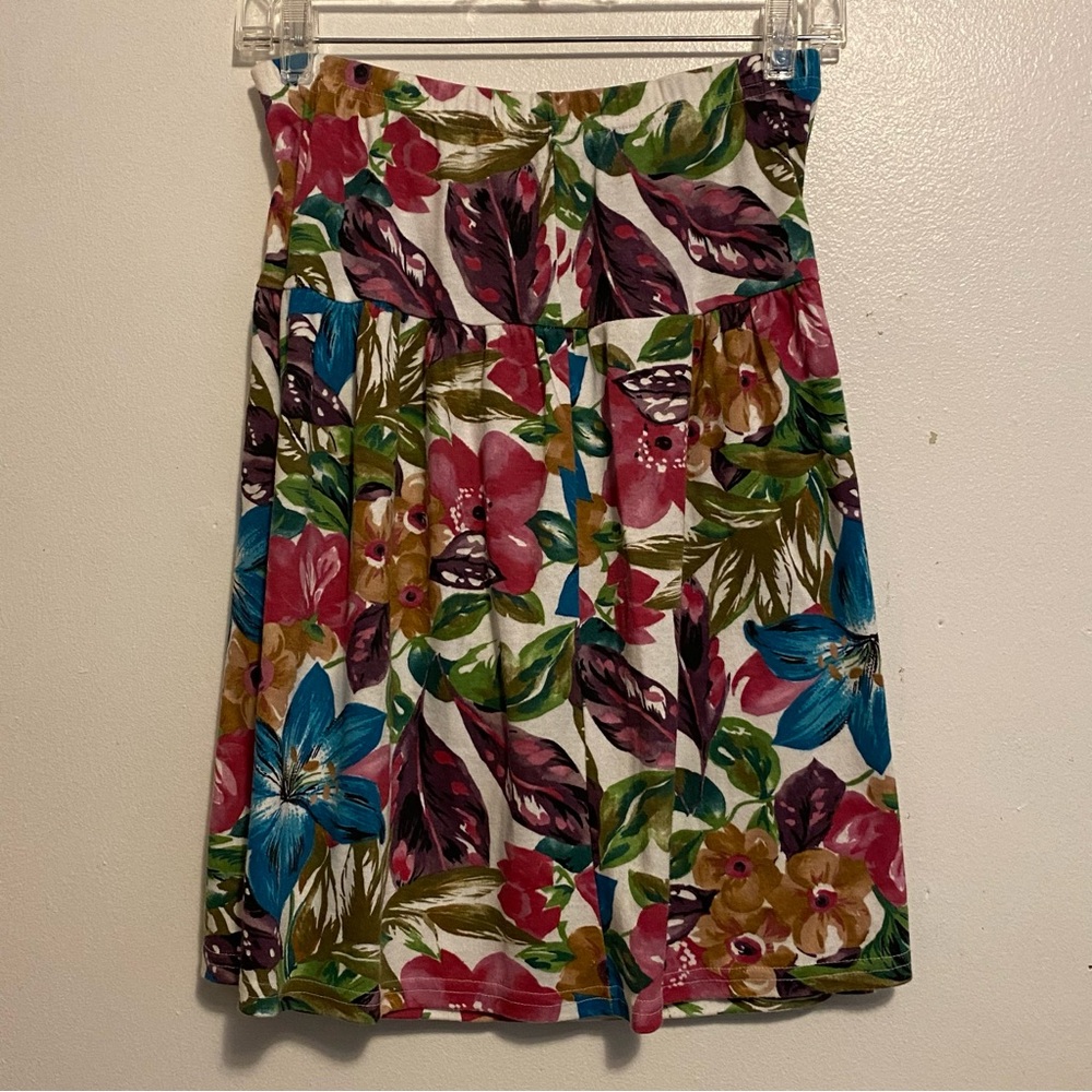 Vintage Top & Skirt Outfit Cristin Stevens Sports Floral Women’s Medium USA - Picture 8 of 15